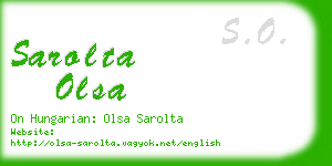 sarolta olsa business card